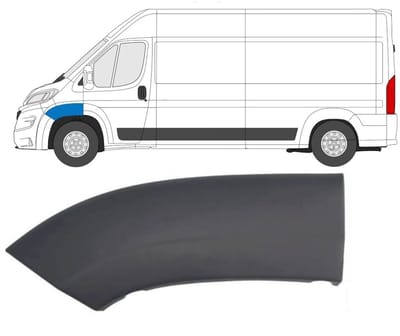 Spatbord sierlijst wielkast voor Fiat Ducato 2014-2018 / Links