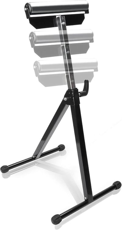 Rolbok - Klapbok Rolstandaard - Materiaal Ondersteunen - Traploos Verstelbaar - 68-108 cm Hoog - Zwart