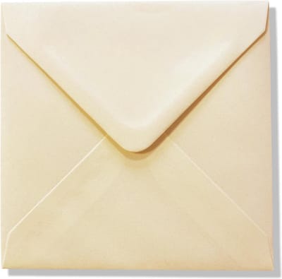 Cards & Crafts 50 Luxe Vierkante enveloppen - 50 stuks - Crème - 14x14 - 110grms