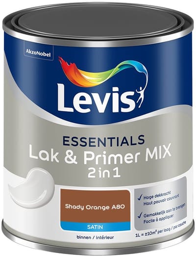 Levis - Essentials Lak & Primer Mix - Shady Orange A80 - Mengverf - 1 L