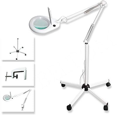 Professionele LED loeplamp met standaard voor precisiewerk en modelbouw