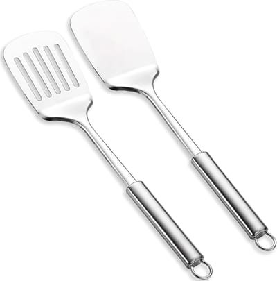 Premium Roestvrijstalen Spatelset voor Bakken en Koken, Hittebestendig en Vaatwasmachinebestendig