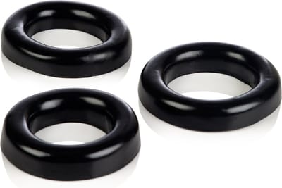 Colt - Cockring Set - Zwart - 3 Ringen - Ø 60 mm