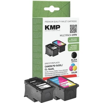 KMP Inktcartridge vervangt Canon PG-545XL, CL-546XL Compatibel Combipack Zwart, Cyaan, Magenta, Geel C97V 1562,4005