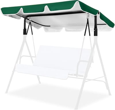 Schommelbank Dakhoes - Vervangend Zonnedak - Bescherming Buiten - Waterdicht UV Bestendig - 210 x 145 cm - Groen