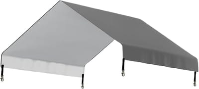 Kippenhok Zeil - Rondom Bescherming - Buiten Omheining - Waterdicht Oxford Materiaal - 145x110cm - Grijs