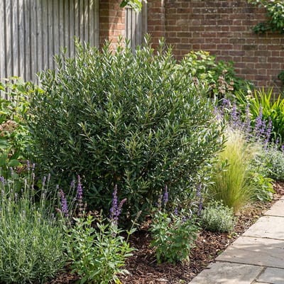 Bloomique - Phillyrea Angustifolia - Steenlinde - Tuinplanten - Haagplant - Wintergroen - Hoogte 70-90 cm - Pot 23 cm