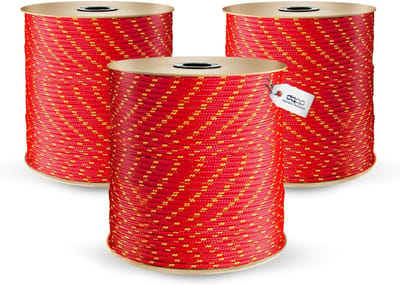 100 Meter Rood Polypropyleen Touw 2mm Sterk Gevlochten Lijn 82 kg Draagkracht