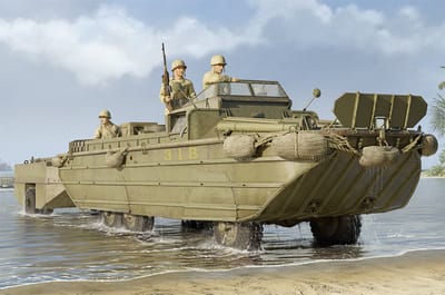 Trumpeter Modelbouwpakket Militaire voertuigen - 63539 GMC DUKW-353 with WTCT-6 Trailer Plastic - 1:35 - Modelbouw