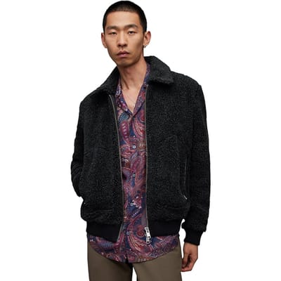 AllSaints Buzz Bomber Cinder Marl Größe: XXL | Leichte Jacken Outlet | Herren