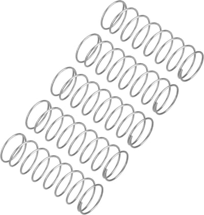 Drukveren 5 stuks - Compressieveren staal - Mechanische toepassingen - 304 Roestvrij staal - 09 x 16 x 50 mm