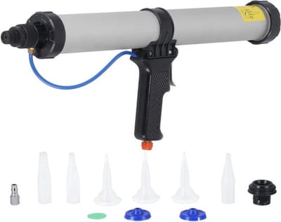 Thuys - Pneumatisch pistool voor glaslijm en verzegeling, 600 ml - aluminiumlegering - gebouwen decoratie