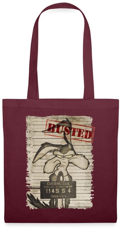 Looney Tunes Wile E. Coyote Busted Tas Van Stof Schoudertas