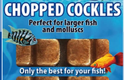 Ruto Chopped cockles | gehakte kokkels diepvriesvoer 100 g blister voor aquariumvissen Diepvries