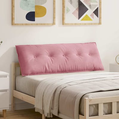vidaXL Rugkussen Roze 140 x 50 cm Katoen Stof