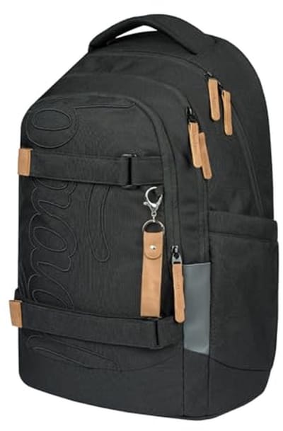 Schoolrugzak - Kinderrugzak Tienerrugzak - Dagelijks Gebruik - Met Laptopvak - 30 Liter - Zwart