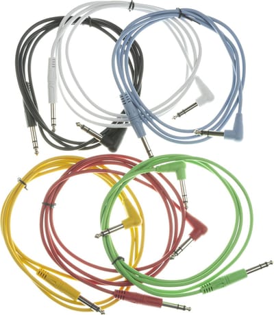 MUSIC STORE patchkabel 6-pack 1,5 m - Stereo patch kabel