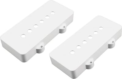 Allparts PC6400025 pickup covers voor Jazzmaster, witte nylon, set van 2