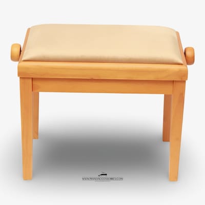 Pianobank GPPD Model 3 Kersenhout , crème stofzitting