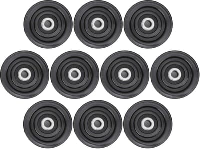 Lager Katrol Wiel - Fitness Katrol - Kracht Training - Soepele Beweging - 75 mm - Zwart