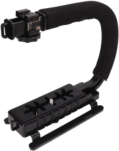 VT Goods - Handstabilisatie - Handgreep voor camera - Verbeter je videostabiliteit - Zwart - Accessoirebevestiging - Geschikt voor camcorders