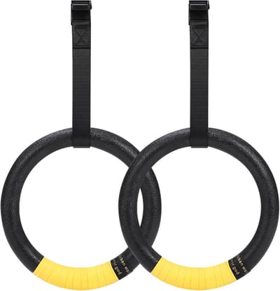 Gymnastiekringen met Ophangriemen - 2 Stuks, Antislip, Diameter 28 mm, Geschikt voor Binnen en Buiten