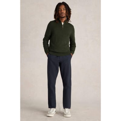 White Stuff Newport Merino Funnel Dark Green Größe: M | Turtlenecks Outlet | Herren | Grün