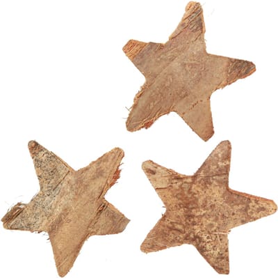 Kokossterdecoratie naturel Kerstdecoratie naturel 5,5-7cm 30 st, 30 St