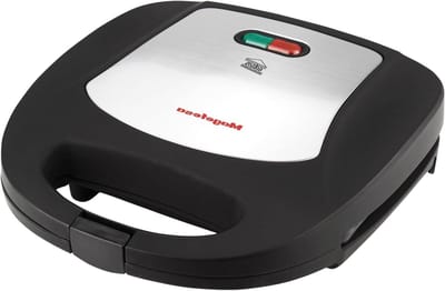 Tosti Broodrooster - Sandwichmaker Panini Grill - Snelle Maaltijden - Antiaanbakplaten - Voor 2 Sandwiches - Zwart