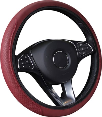 Stuurhoes Auto 37-38 cm - Wijnrood - Universeel - Kasey Products