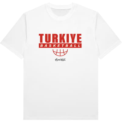 Kickz Turkije Basketball T-shirt Wit