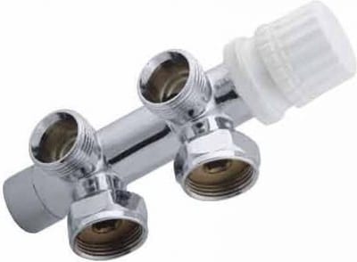 Sanifun thermostatisch 3/4 onderblok haaks-rechts