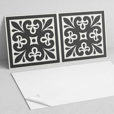 Coloray Wandpanelen Zelfklevend - Patroon met elegante motieven PVC Wandpaneel - 100 cm x 50 cm - Zwart Wandbekleding Zelfklevend - 1 stuk - Texturen Wandpanelen Zelfklevend - Wandpaneel Keuken - Wandpanelen Badkamer