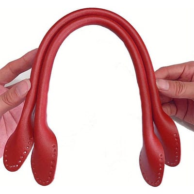 1pc Poignée de Sac en Cuir PU Détachable Bandoulière Ceinture DIY Accessoires de Remplacement Poignée de Sac à Main Sangle de Poignée Bande Poignée Boîte Cadeau rouge