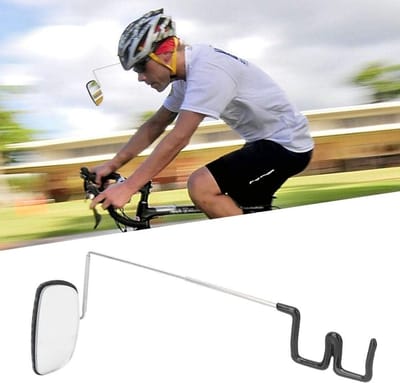 Fiets achteruitkijkspiegel - fietsbril - 4-pack reflectoren - lichtgewicht en draagbaar - 360 graden verstelbaar - zonnebril achteruitkijkbril - voor fietsen, wandelen, fietsaccessoires