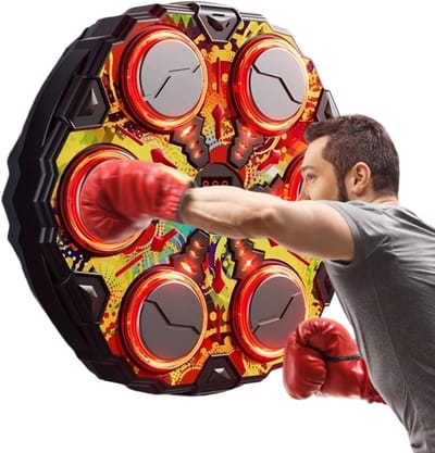 Muzikale Boksmachine - Slimme Fitness Trainer - Thuis Trainen - Real-time Muziek Feedback - 33 cm - Opvallend