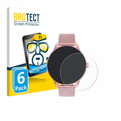 BROTECT - Screenprotector voor TAOLOON Smartwatch 1.27" - Folie Beschermfolie transparant 6 Stuks