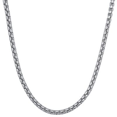 Tesoro Mio Michel - Ketting Edelstaal - Dubbele Schakel - 60 cm / 4 mm