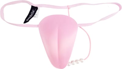 BamBella ® - String - maat Onesize S M L - Wit LGBTQ drag queen onderbroek kant stof