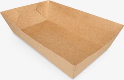 500 stuks friet / snack bakjes bruin A14 - Patat - Take Away - To go eat - golfkarton bakjes - Barbecue - Feest - Wegwerp bakjes - Snackbakjes