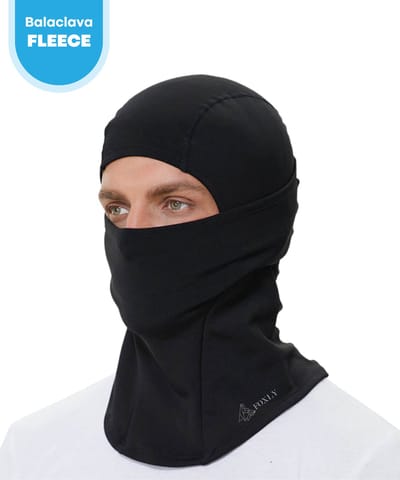 FOXLY® Waterdichte Bivakmuts Ski Masker Storm2 - Balaclava - Gezichtsmasker - Motormasker - Nekwarmer - Zwart - One size