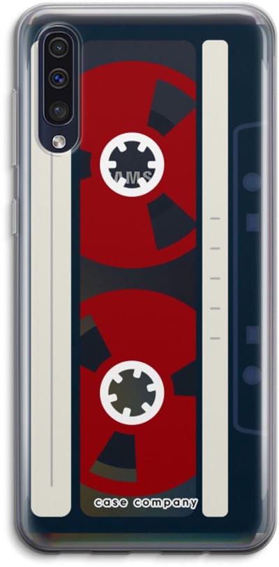 Case Company® - Hoesje geschikt voor Samsung Galaxy A50 hoesje - Here's your tape - Soft Cover Telefoonhoesje - Bescherming aan alle Kanten en Schermrand