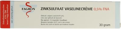 Fagron Zinksulfaat vaselinecreme 0.5% FNA 30 Gram