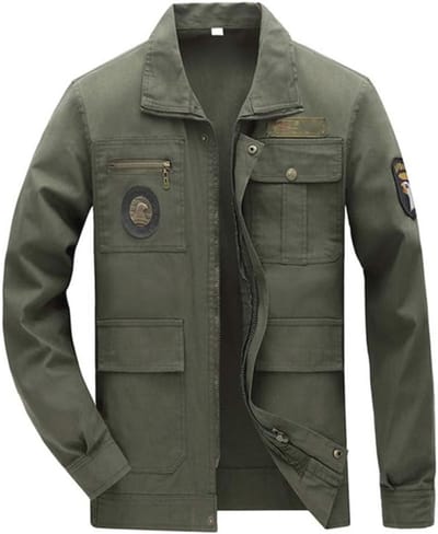Werkjas - Beschermende Kleding - Veilig Werken - Vlamvertragend Materiaal - 180 cm - Legergroen
