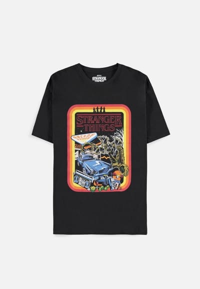 Stranger Things Heren Tshirt -M- Arcade Zwart