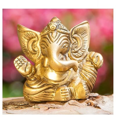 Ganesha messing antiek 5,5 cm