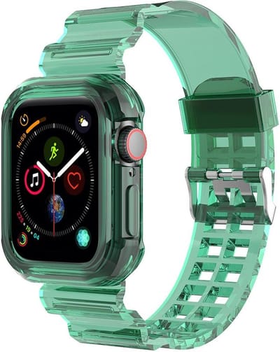 Strap-it Stalen rekband - Geschikt voor Apple Watch Series 1/2/3/4/5/6/7/8/9/10/11/SE/SE2/SE3/Ultra (2/3) - Zilver - Elastisch bandje van metaal/staal - RVS iWatch bandje maat: 44mm / 45mm / 46mm / 49mm M/L