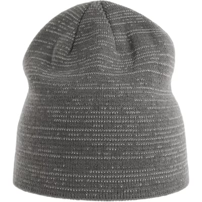 Atlantis Headwear - Shine Beanie - Dark Grey Melange - One Size