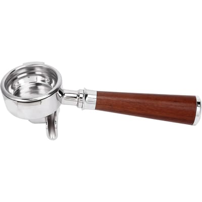 58mm Koffie Portafilter Koffiemachine Filter Koffiemachine Vervangingsonderdelen met Houten Handvat white