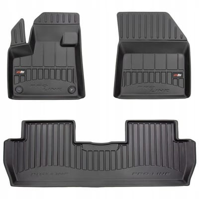 FROGUM – 3D Rubber Vloermatten voor PEUGEOT 5008 II (2017-) – Set van 3 matten – TPE – Hoge rand 6 cm